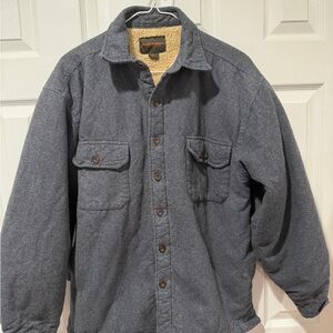 Northwest Territory Charcoal Sherpa-Lined Shirt Jacket